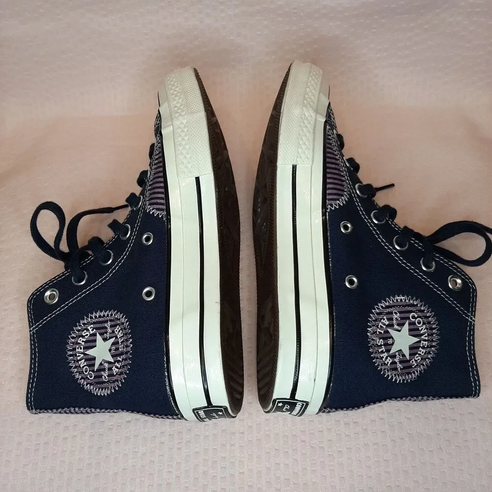 CONVERSE NAUTICAL PREP Obsidian Women Size 7 Chuck Taylor High Top Sneakers - Picture 5 of 9